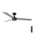 FARO 34286-1TW - Ventilatore da soffitto dimmerabile a LED CRUISER L LED/18W/230V 2700/3000/4000K Ø 132 cm nero/grigio + telecomando