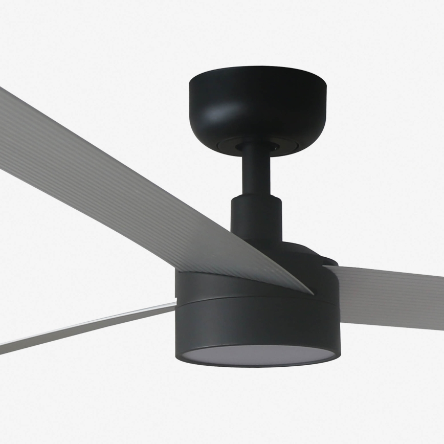 FARO 34287WT1S - Ventilatore da soffitto dimmerabile CRUISER XL LED/18W/230V 2700/3000/4000K Ø 160 cm grigio/nero Wi-Fi Tuya + telecomando