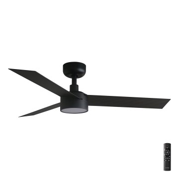 FARO 34289-1TW - Ventilatore da soffitto dimmerabile LED CRUISER S LED/18W/230V 2700/3000/4000K Ø 106 cm nero + telecomando