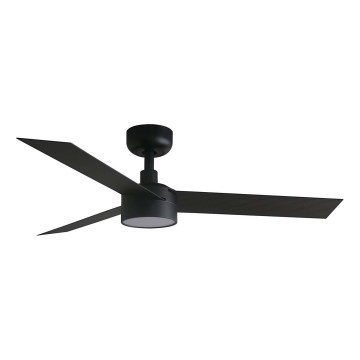 FARO 34289WT1S - Ventilatore da soffitto dimmerabile a LED CRUISER S LED/18W/230V 2700/3000/4000K Ø 106 cm nero Wi-Fi Tuya + telecomando