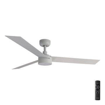 FARO 34290-1TW - Ventilatore a LED dimmerabile CRUISER LED/20W/230V 2700/3000/4000K Ø 132 cm bianco + telecomando