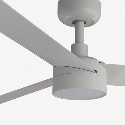 FARO 34290WT1S - Ventilatore da soffitto dimmerabile a LED CRUISER L LED/18W/230V 2700/3000/4000K Ø 132 cm bianco Wi-Fi Tuya + telecomando