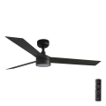FARO 34291-1TW - Ventilatore da soffitto a LED dimmerabile CRUISER LED/20W/230V 2700/3000/4000K diam. 132 cm nero + telecomando