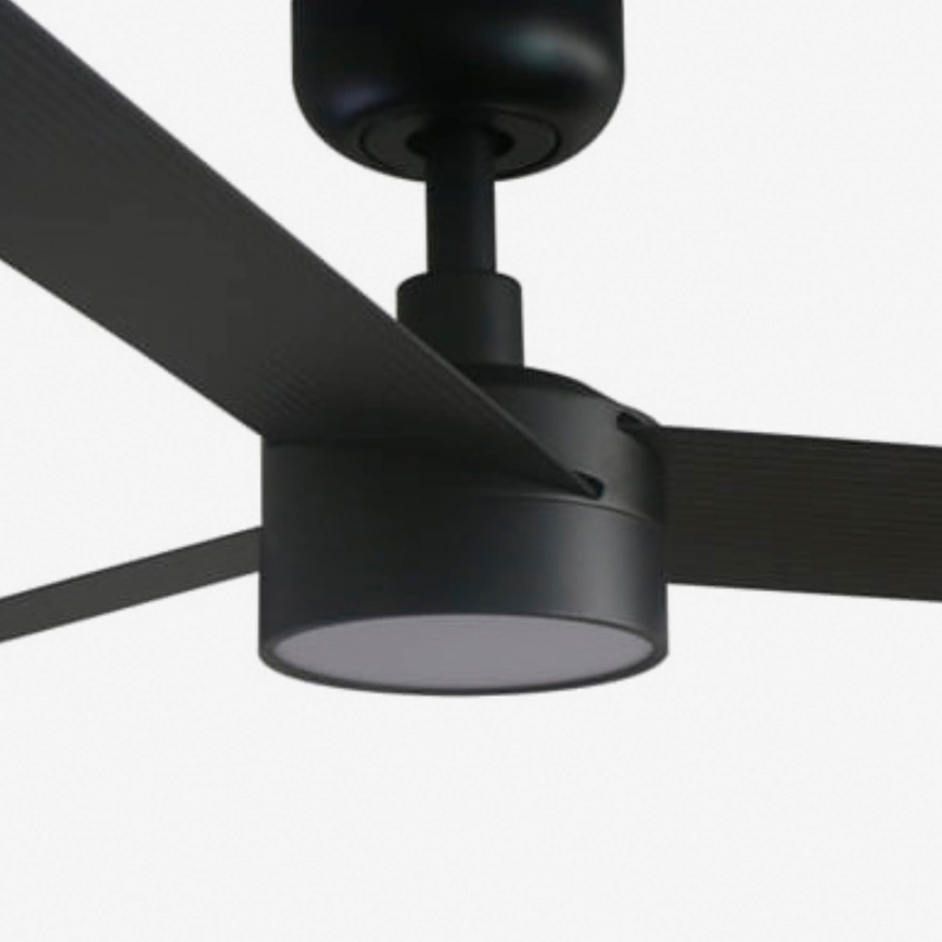 FARO 34291WT1S - Ventilatore da soffitto dimmerabile a LED CRUISER L LED/18W/230V 2700/3000/4000K diam. 132 cm nero Wi-Fi Tuya + telecomando