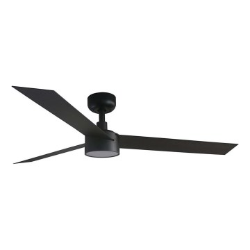 FARO 34291WT1S - Ventilatore da soffitto dimmerabile a LED CRUISER L LED/18W/230V 2700/3000/4000K diam. 132 cm nero Wi-Fi Tuya + telecomando