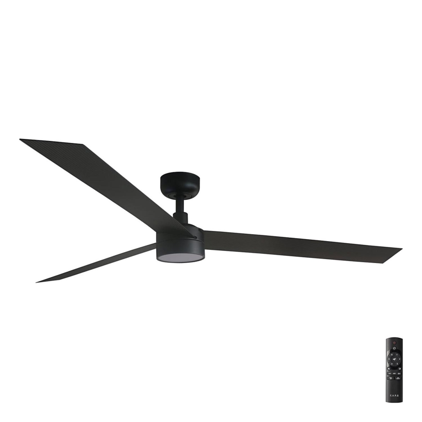 FARO 34293-1TW - Ventilatore da soffitto dimmerabile a LED CRUISER XL LED/18W/230V 2700/4000/6500K diametro 160 cm nero + telecomando