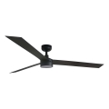 FARO 34293WT1S - Ventilatore da soffitto dimmerabile CRUISER XL LED/18W/230V 2700/3000/4000K Ø 160 cm nero Wi‑Fi Tuya + telecomando