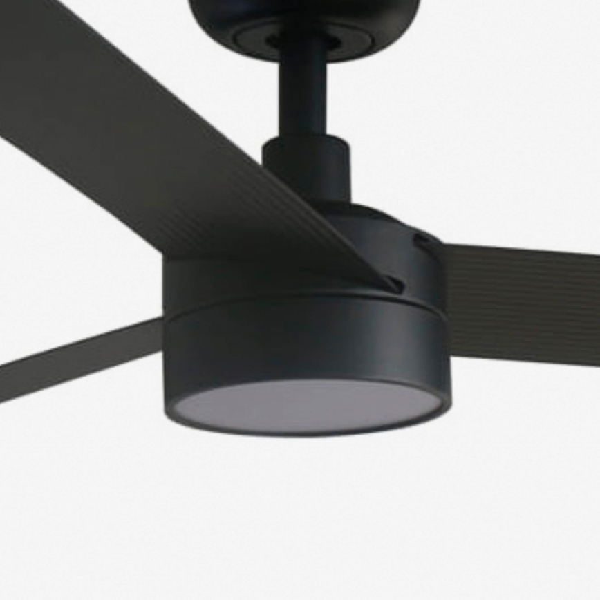 FARO 34293WT1S - Ventilatore da soffitto dimmerabile CRUISER XL LED/18W/230V 2700/3000/4000K Ø 160 cm nero Wi‑Fi Tuya + telecomando