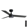 FARO 34296-1TW - Ventilatore da soffitto dimmerabile a LED RUDDER S LED/18W/230V 2700/4000/6500K diametro 106 cm nero + telecomando
