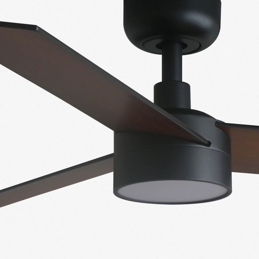 FARO 34296-1TW - Ventilatore da soffitto dimmerabile a LED RUDDER S/LED 18W/230V 2700/3000/4000K Ø 106 cm, nero + telecomando