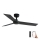 FARO 34296WP - Ventilatore da soffitto RUDDER S nero diametro 106 cm SMART + telecomando
