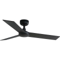 FARO 34296WT - Ventilatore da soffitto RUDDER S nero/marrone diametro 106 cm Wi-Fi Tuya + telecomando