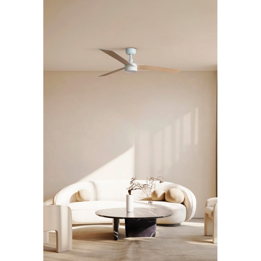FARO 34297-1TW - Ventilatore LED dimmerabile RUDDER L LED/20W/230V 2700/4000/6500K d. 132 cm + telecomando
