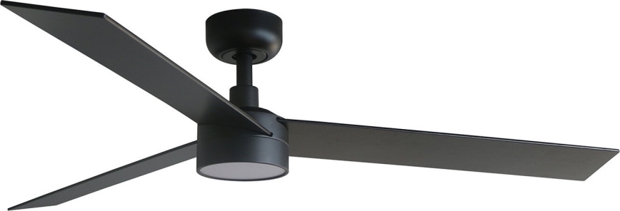FARO 34298WT-1TW - Ventilatore da soffitto dimmerabile a LED RUDDER L LED/18W/230V 2700/4350/6000K nero d132 cm Wi-Fi Tuya + telecomando