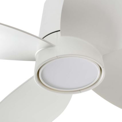 FARO 34315WT - Ventilatore da soffitto dimmerabile a LED KLOVER TUB S LED/20W/230V 2700/4000/6500K bianco d 80 cm Wi-Fi Tuya + telecomando