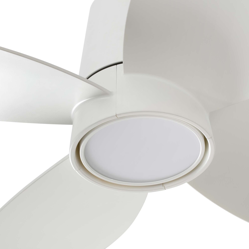FARO 34315WT - Ventilatore da soffitto dimmerabile a LED KLOVER TUB S LED/20W/230V 2700/4000/6500K bianco d 80 cm Wi-Fi Tuya + telecomando