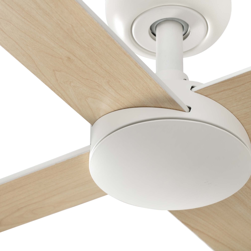 FARO 34355WT - Ventilatore da soffitto RUDDER L bianco/beige diametro 132 cm Wi-Fi Tuya + telecomando