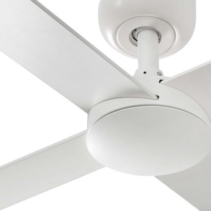 FARO 34355WT - Ventilatore da soffitto RUDDER L bianco/beige diametro 132 cm Wi-Fi Tuya + telecomando