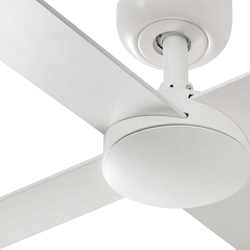 FARO 34355WT - Ventilatore da soffitto RUDDER L bianco/beige diametro 132 cm Wi-Fi Tuya + telecomando