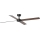 FARO 34356WT - Ventilatore da soffitto RUDDER L marrone/nero diametro 132 cm Wi-Fi Tuya + telecomando