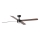 FARO 34356WT1S - Ventilatore da soffitto LED dimmerabile RUDDER L LED/18W/230V 2700/3000/4000K Ø 132 cm marrone/nero Wi-Fi Tuya + telecomando