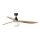 FARO 34360WT-11L - Ventilatore da soffitto OUTWOOD L 1xE27/15W/230V marrone/nero diametro 150 cm Wi-Fi Tuya IP44 + telecomando