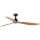 FARO 34360WT - Ventilatore da soffitto OUTWOOD L marrone/nero diametro 150 cm Wi-Fi Tuya IP44 + telecomando