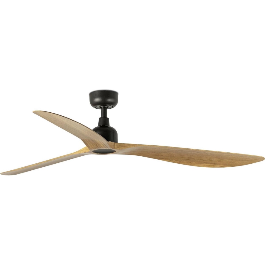 FARO 34360WT - Ventilatore da soffitto OUTWOOD L marrone/nero Ø 150 cm Wi-Fi Tuya IP44 con telecomando