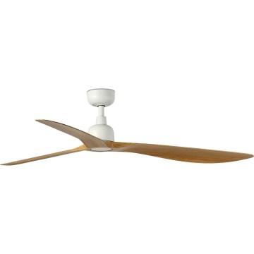 FARO 34361WT - Ventilatore a soffitto OUTWOOD L marrone/bianco, diametro 150 cm Wi-Fi Tuya IP44 + telecomando
