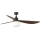 FARO 34362WT-11L - Ventilatore da soffitto OUTWOOD L 1xE27/15W/230V marrone/nero diametro 150 cm Wi-Fi Tuya IP44 + telecomando