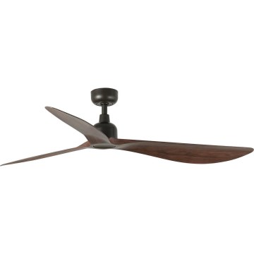 FARO 34362WT - Ventilatore a soffitto OUTWOOD L marrone/nero 150 cm Wi-Fi Tuya IP44 + telecomando