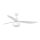FARO 34363WT-11L - Ventilatore da soffitto OUTWOOD L 1xE27/15W/230V bianco Ø150 cm Wi-Fi Tuya IP44 + telecomando