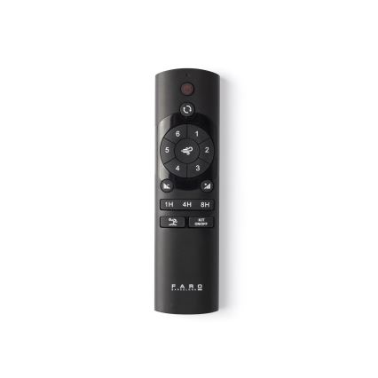 FARO 34371 - Ventilatore da soffitto MARINE M Ø 125 cm marrone/nero IP44 + telecomando