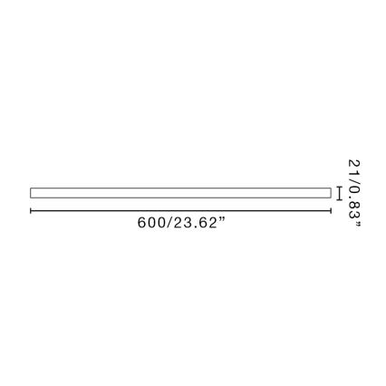 FARO 3T061209 - Asta di prolunga LANTAU 60 cm nera