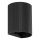FARO 40527 - Applique SOLE 1xGU10/8W/230V nero ondulato arrotondato