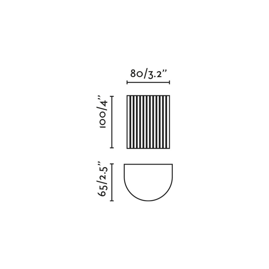 FARO 40527 - Applique SOLE 1xGU10/8W/230V nero ondulato arrotondato