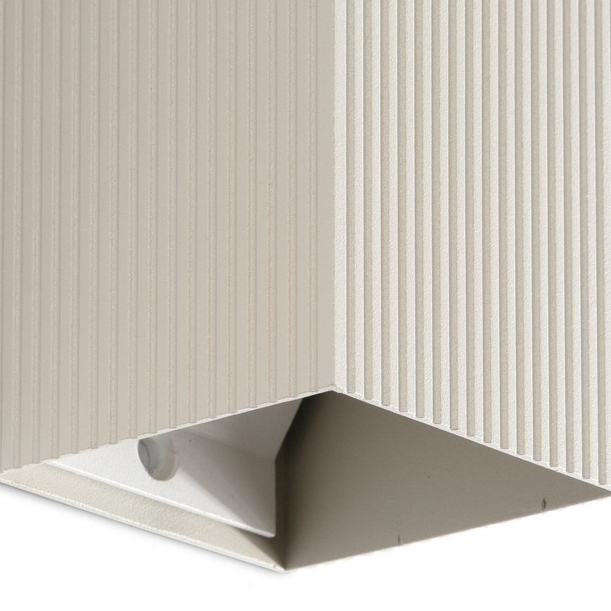 FARO 40536 - Applique SOLE 1xGU10/8W/230V grigio ondulato quadrato