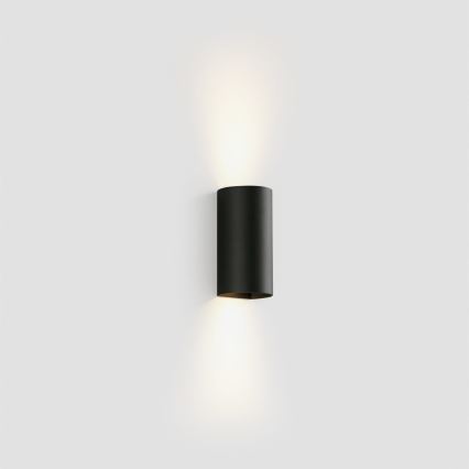 FARO 40539 - Applique SOLE 2xGU10/8W/230V nero arrotondato