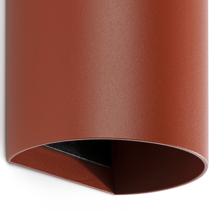 FARO 40541 - Applique SOLE 2xGU10/8W/230V color mattone arrotondato