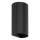 FARO 40543 - Applique SOLE 2xGU10/8W/230V nero ondulato arrotondato