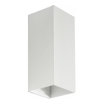 FARO 40565 - Applique SOLE 2xGU10/8W/230V bianco ondulato quadrato