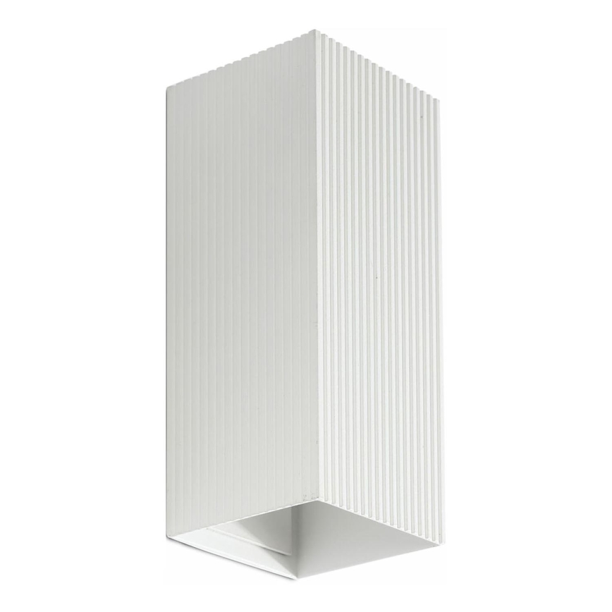 FARO 40565 - Applique SOLE 2xGU10/8W/230V bianco ondulato quadrato