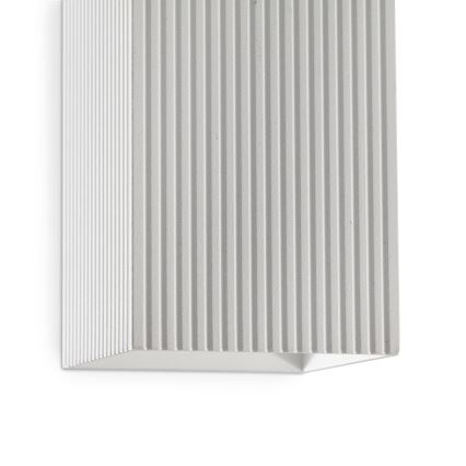 FARO 40565 - Applique SOLE 2xGU10/8W/230V bianco ondulato quadrato