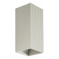 FARO 40567 - Applique SOLE 2xGU10/8W/230V grigio ondulato quadrato