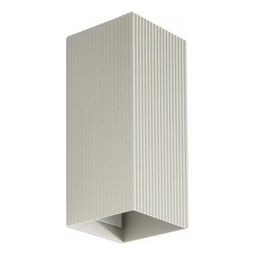 FARO 40567 - Applique SOLE 2xGU10/8W/230V grigio ondulato quadrato