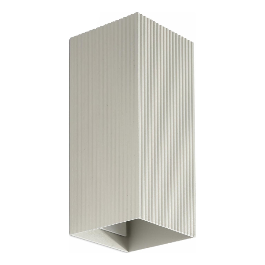 FARO 40567 - Applique SOLE 2xGU10/8W/230V grigio ondulato quadrato