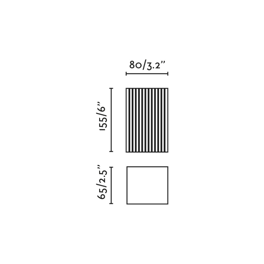 FARO 40567 - Applique SOLE 2xGU10/8W/230V grigio ondulato quadrato
