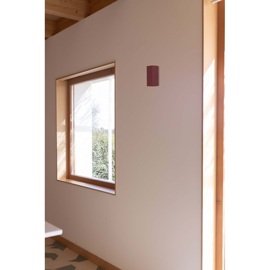 FARO 40568 - Applique SOLE 2xGU10/8W/230V color mattone ondulato quadrato