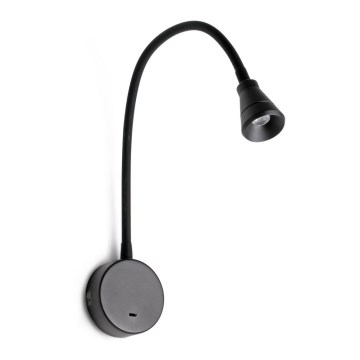 FARO 41030 - Lampada flessibile LED BEL LED/3W/230V nera