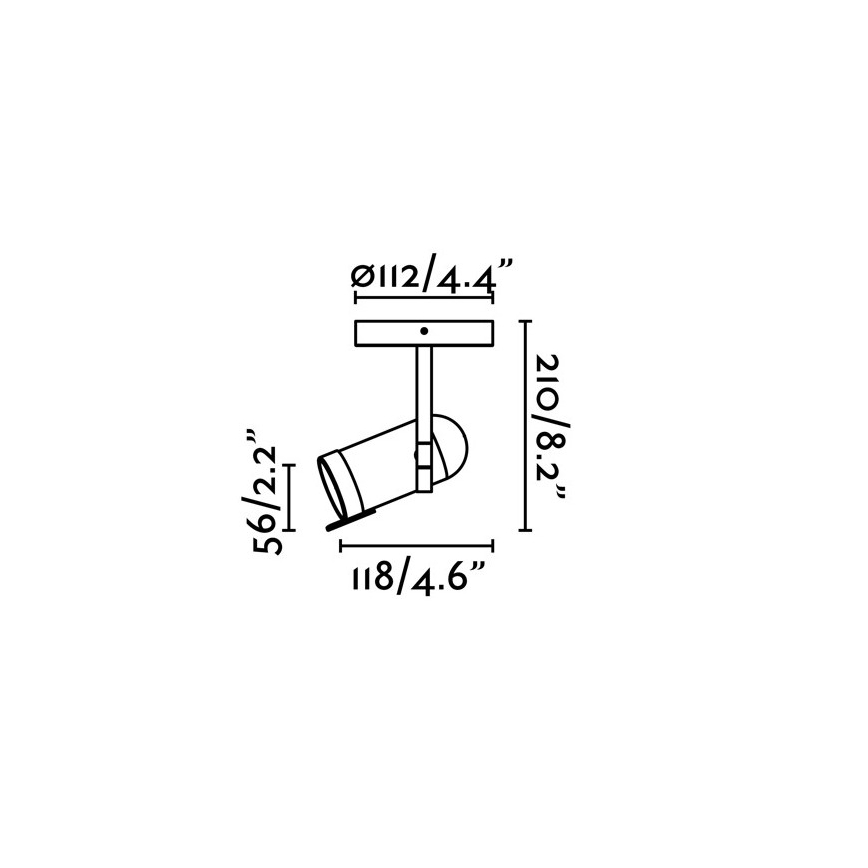Faro 43530 - Luce Spot ORLEANS 1xGU10/8W/230V nero